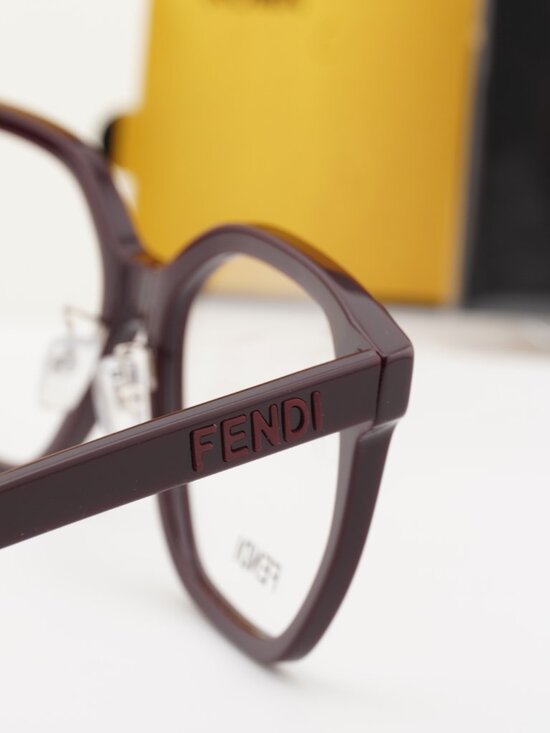 Fendi FE50087F 081 Square Eyeglasses 54mm - Violet main image 5